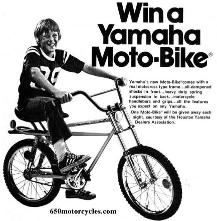 yamaha moto bmx bike