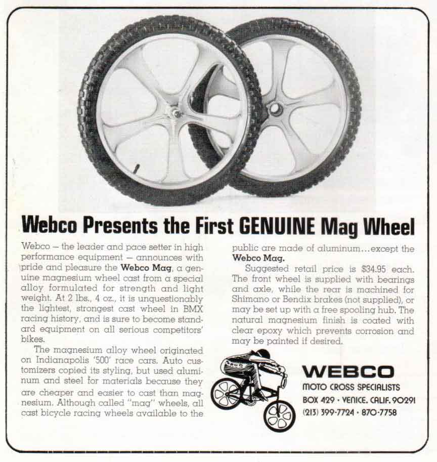 old bmx webco mag front