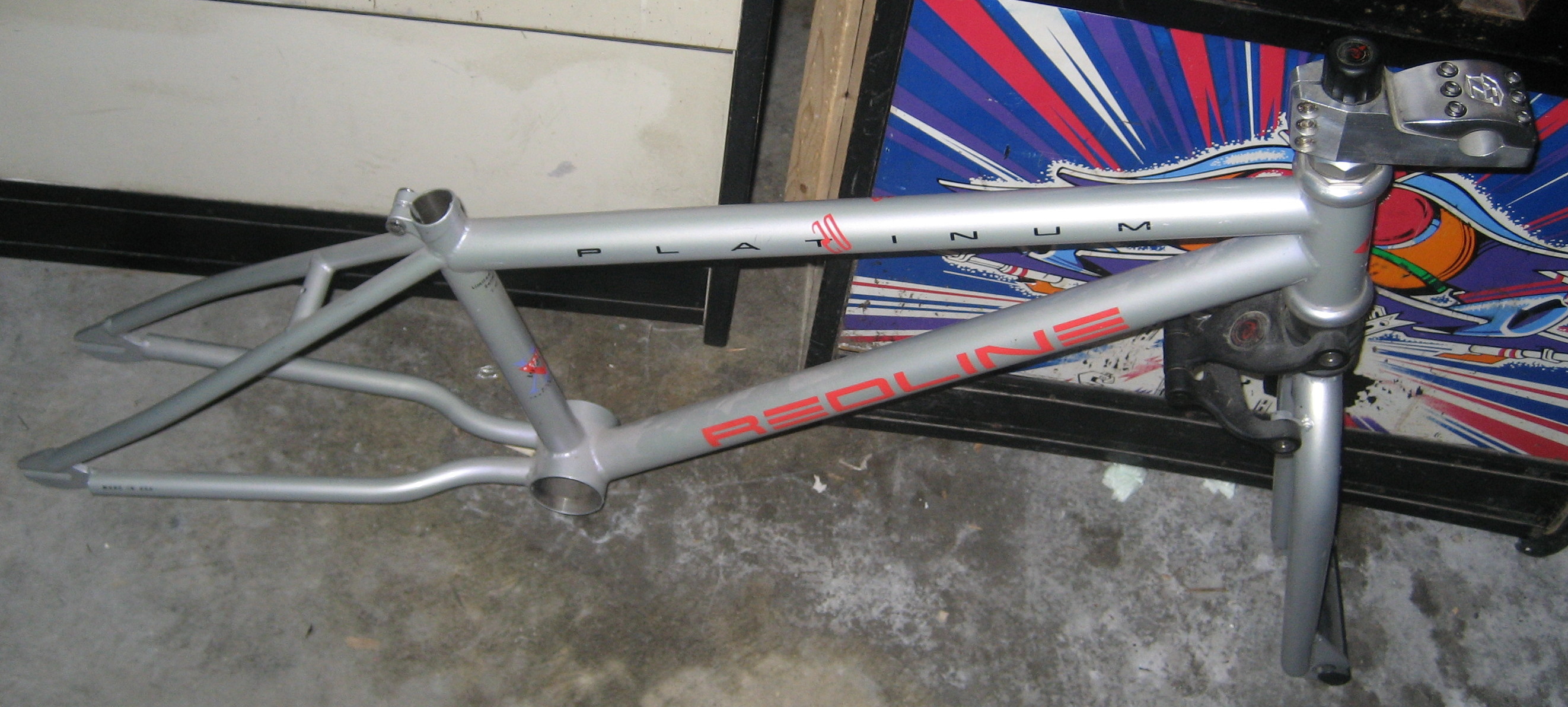 redline titanium bmx frame