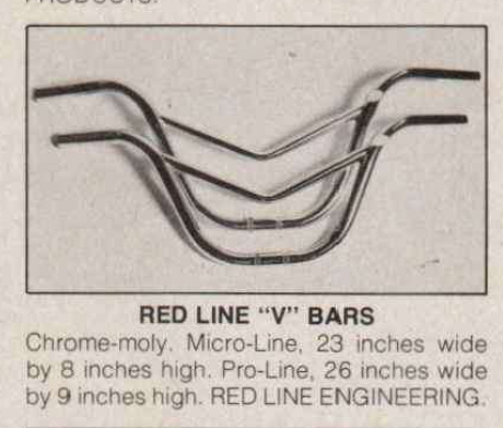 redline bmx bars