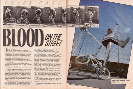 Fred Blood Trick Page Blood on the Street Freestylin&#39; Mar 86.PNG